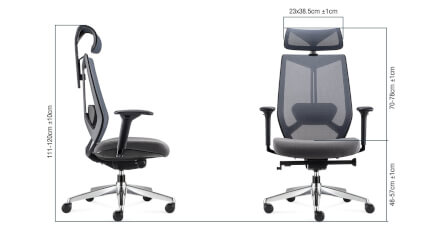 เก้าอี้สำนักงาน DF PROCHAIR รุ่น A-COR Chair H สีดำ_8